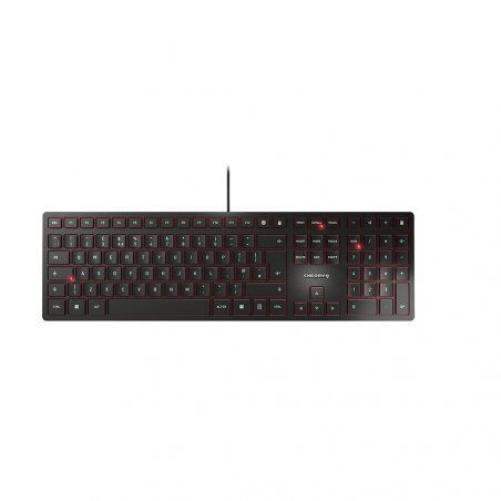 CHERRY KC 6000 Slim clavier USB QWERTY Anglais britannique Noir