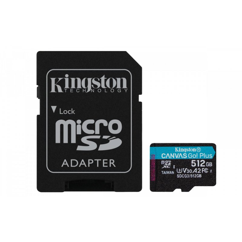 Kingston Technology Canvas Go! Plus 512 Go MicroSD UHS-I Classe 10