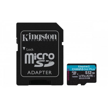 Kingston compatible Canvas Go! Plus - Flash-Speicherkarte - 512 GB - microSDXC UHS-I