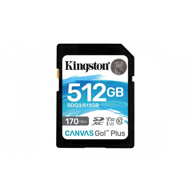 Kingston compatible Canvas Go! Plus - Flash-Speicherkarte - 512 GB - SDXC UHS-I