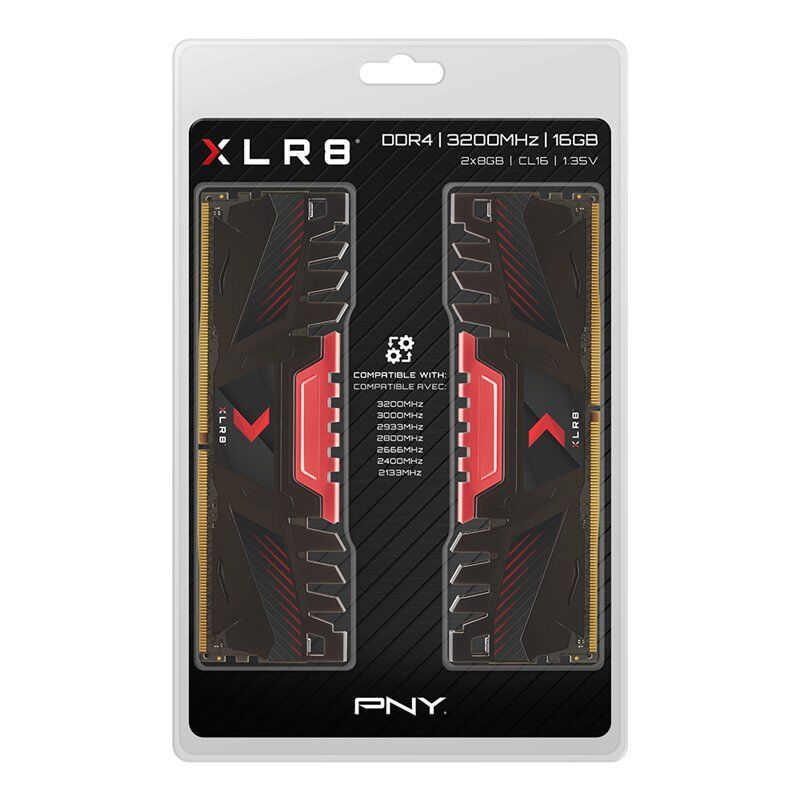 PNY XLR8 memory module 16 GB 2 x 8 GB DDR4 3200 MHz