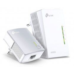 TP-Link compatible Powerline AV600 - Extender Starter Kit - Bridge - 802.11b/g/n - an Wandsteckdose anschließbar