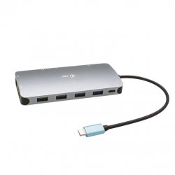 USB-C Metal Nano Dock 3x - 2 x Display Port + 1 x HDMI + 1 x Power Delivery 100W