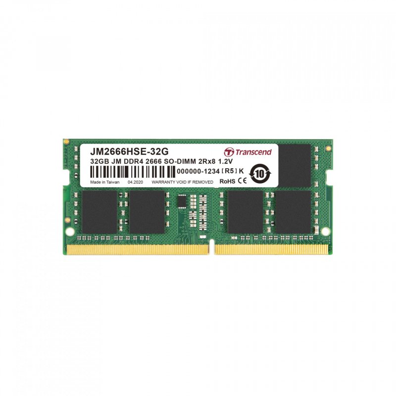 Transcend JetRam JM2666HSE-32G module de mémoire 32 Go 2 x 8 Go DDR4 2666 MHz