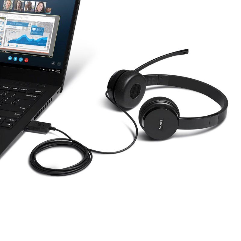 LENOVO 100 USB Stereo Headset
