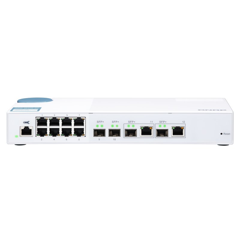 QNAP compatible QSW-M408-2C - Switch - 12 Anschlüsse - managed