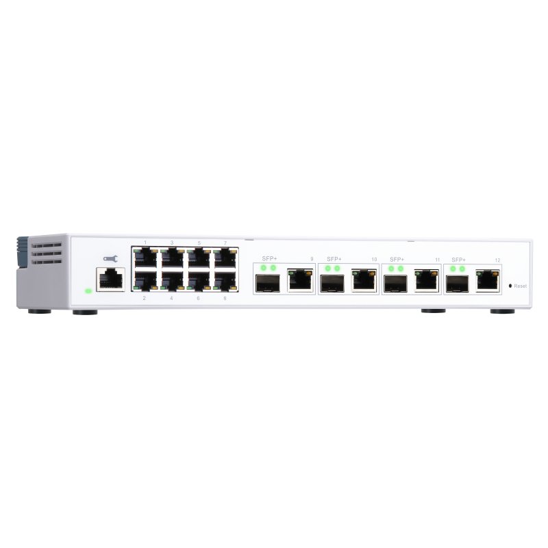 QNAP compatible QSW-M408-4C - Switch - 12 Anschlüsse - managed
