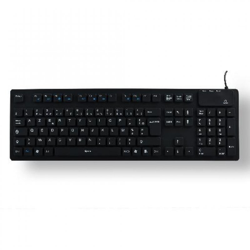 MCL ACK-729/N keyboard USB + PS/2 AZERTY French Black