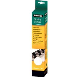 Fellowes compatible baguette à relier en plastique, A4, 21 anneaux,