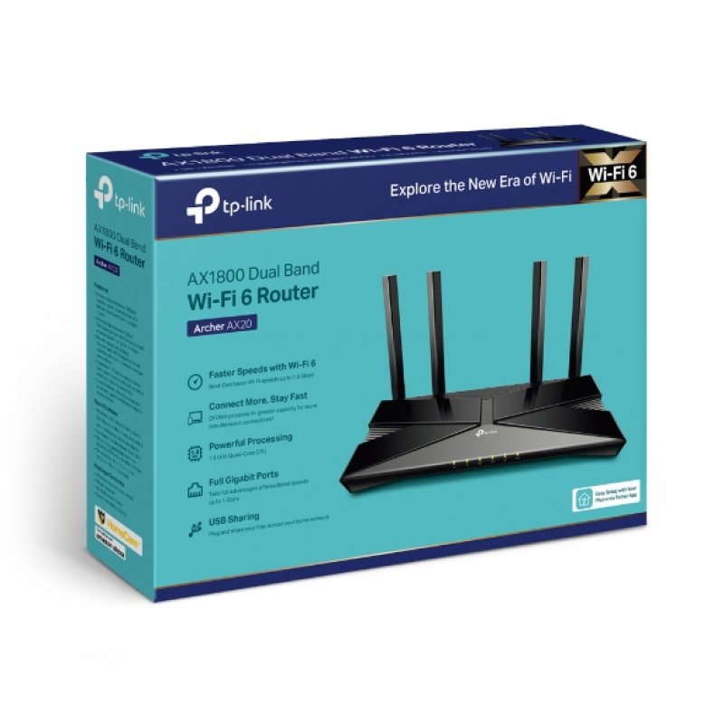 TP-LINK AX20 Wi-Fi 6 Gigabit USB Router