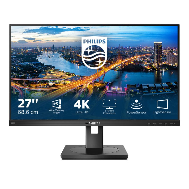 Philips B Line 278B1/00 LED display 68,6 cm (27") 3840 x 2160 pixels 4K Ultra HD Noir