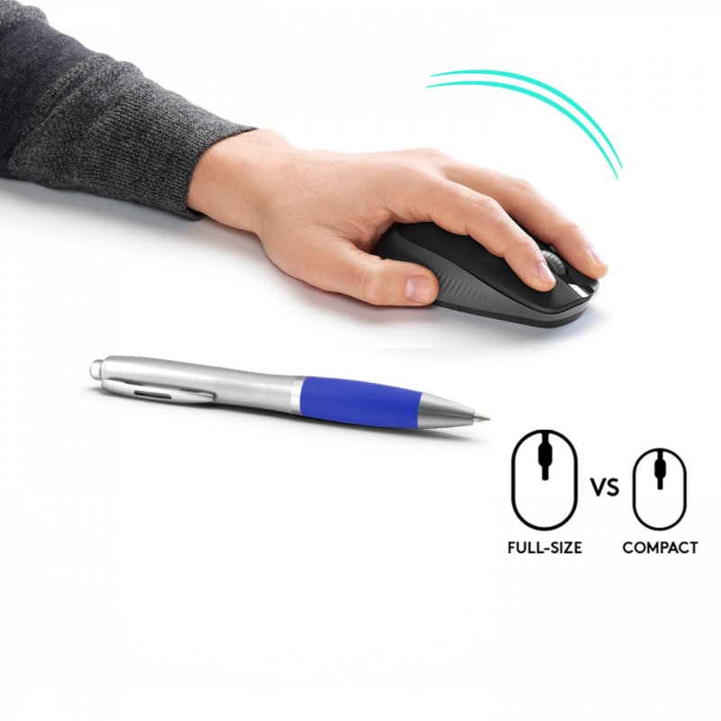 Logitech M190 - Maus - holzkohlefarben