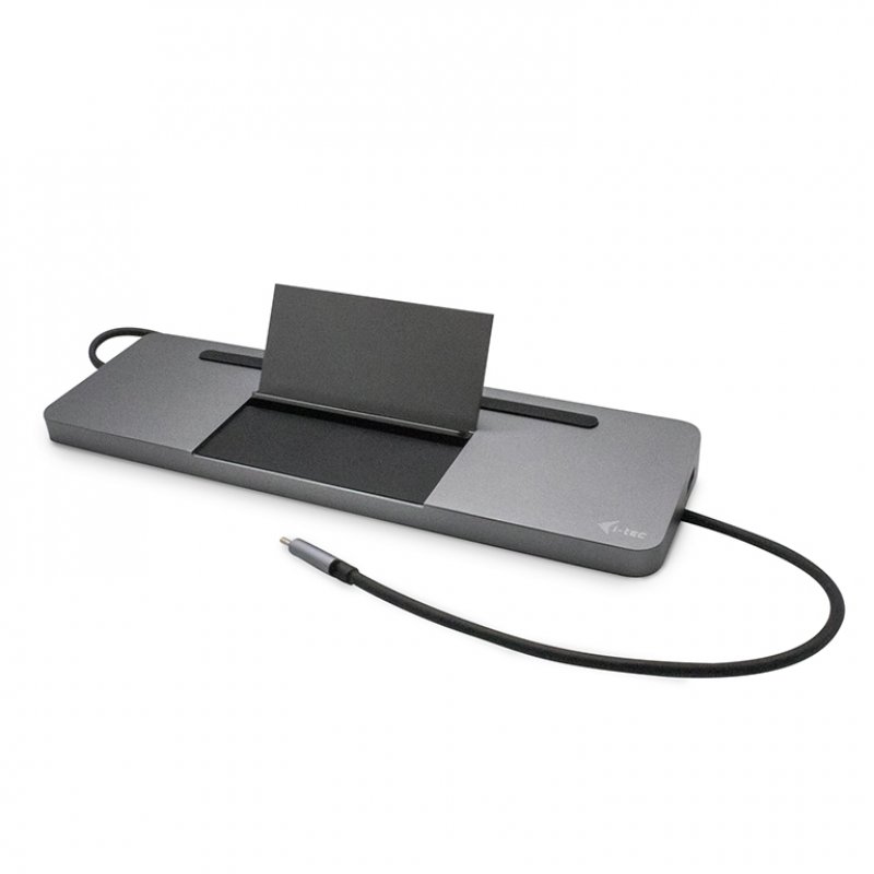 i-Tec USB-C Metal Ergonomic 4K 3x Display Docking Station + Power Delivery - Dockingstation - VGA, HDMI, DP