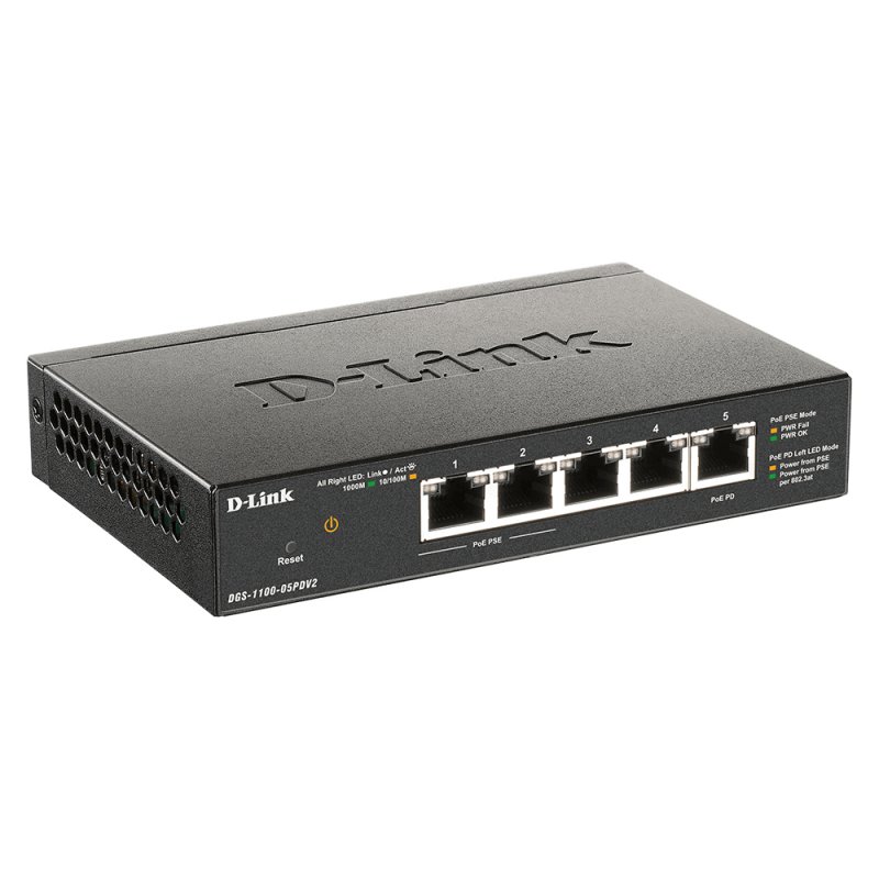 D-LINK compatible 5-Port Gigabit PoE Smart Switch
