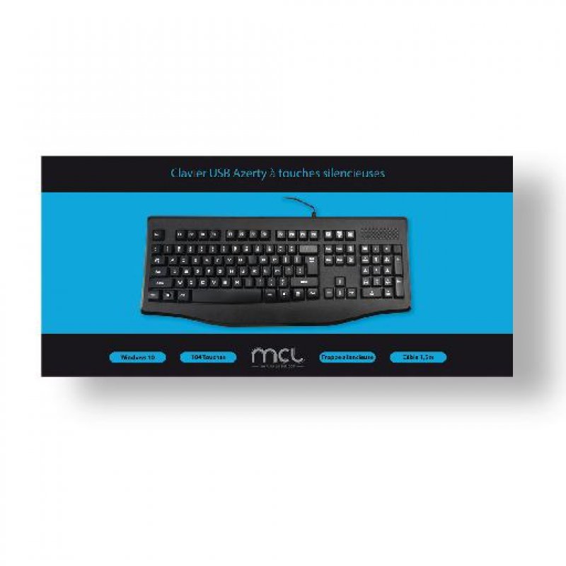 MCL Clavier USB filaire Azerty touches