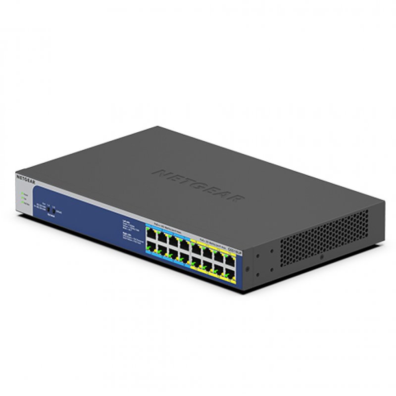 NETGEAR GS516UP Non-géré Gigabit Ethernet (10/100/1000) Connexion Ethernet, supportant l'alimentation via ce port (PoE
