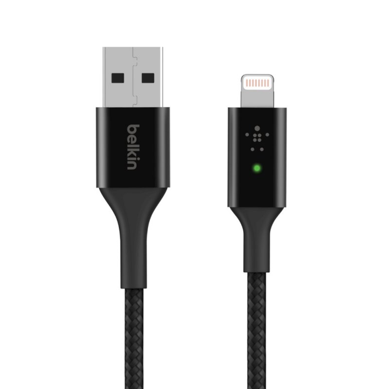 Belkin compatible SMART LED CABLE A-LTG 1.2m Black