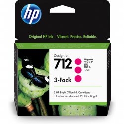 HP compatible 712 3-PACK 29-ML MAGENTA DESIGNJET INK CARTRIDGE