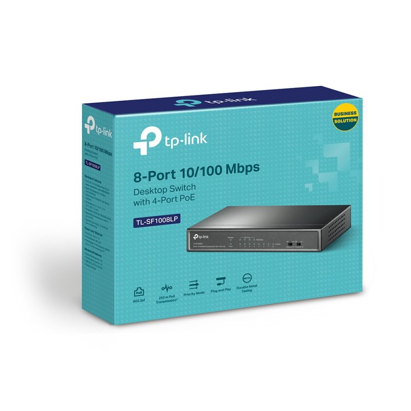 TP-Link compatible TL-SF1008LP - V1 - Switch - 8 Anschlüsse - unmanaged