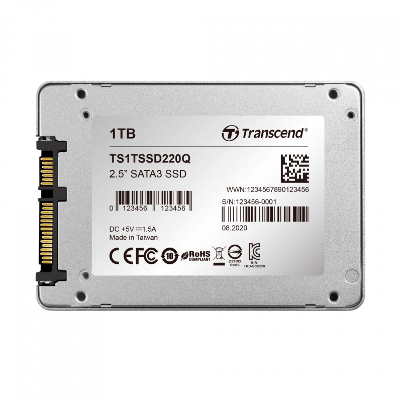 Transcend SSD220Q 2.5" 1 To Série ATA III QLC 3D NAND