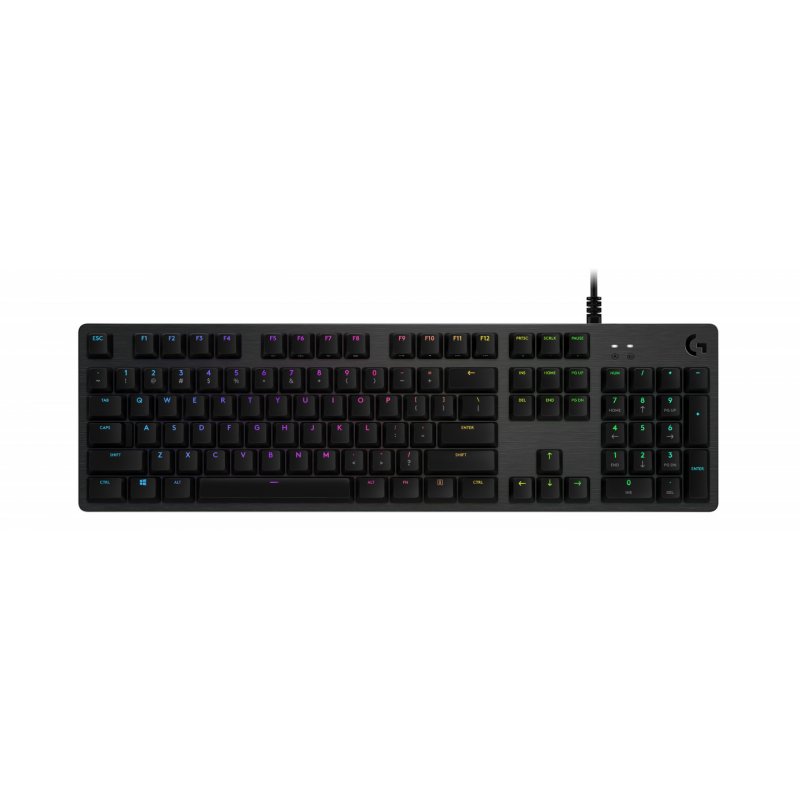 Logitech G G512 Carbon RGB Mechanical Gaming Keyboard, GX Blue (Clicky) clavier USB AZERTY Français Charbon