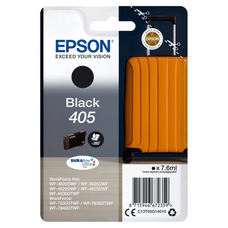 EPSON Singlepack Black 405 DURABrite
