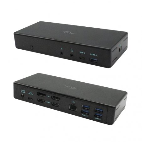 i-Tec USB-C Quattro Display Docking Station with Power Delivery - Dockingstation - 2 x HDMI, 2 x DP