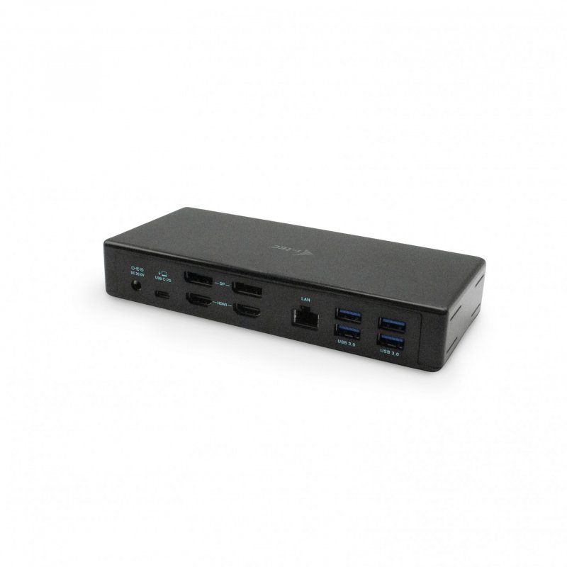 i-Tec USB-C Quattro Display Docking Station with Power Delivery - Dockingstation - 2 x HDMI, 2 x DP
