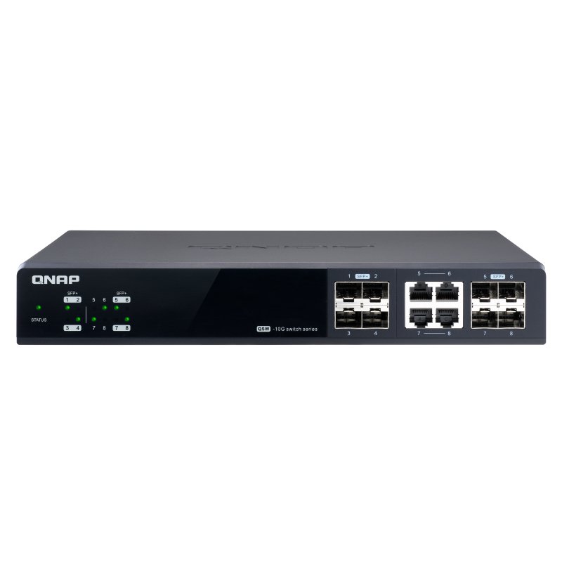 QNAP QSW-M804-4C network switch Managed 10G Ethernet (100/1000/10000) Black