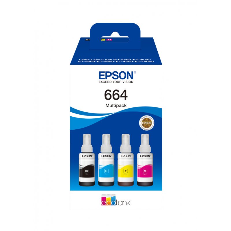 664 EcoTank 4-colour Multipack