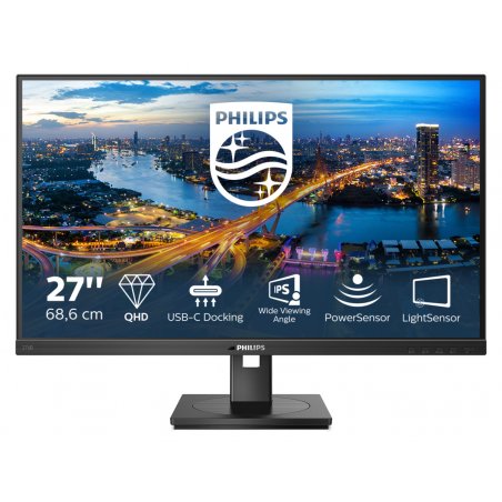 Philips 276B1/00 computer monitor 68.6 cm (27") 2560 x 1440 pixels Full HD LED Black
