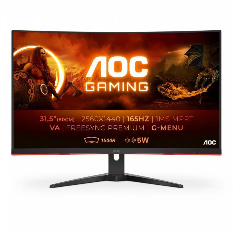 AOC compatible LED Curved Gaming-Display CQ32G2SE/BK - 80 cm (32") - 2560 x 1440 QHD