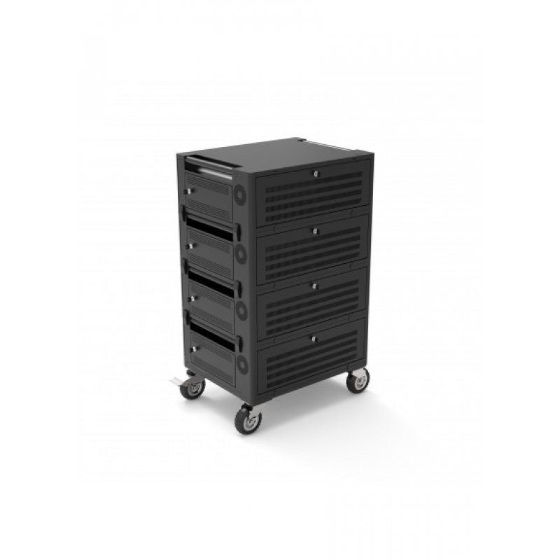 Port Designs 901975 chariot et rangement roulant Module de charge et de gestion Noir