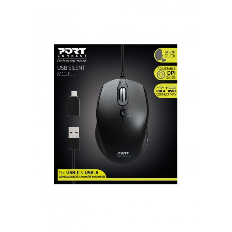 PORT DESIGNS compatible Mouse Office Pro Silent