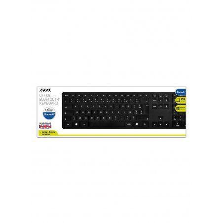 Port Designs 900903-UK clavier Bluetooth QWERTY Anglais britannique Noir