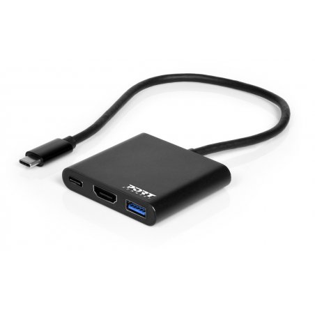 Port Designs 900140 notebook dock/port replicator Wired USB 3.2 Gen 1 (3.1 Gen 1) Type-C Black