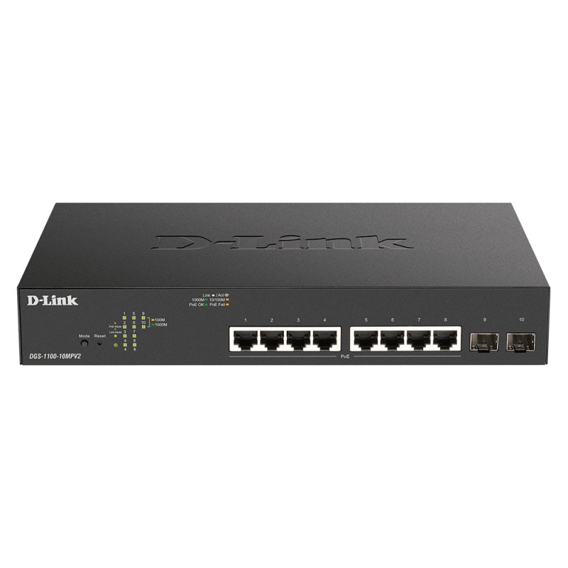 D-LINK compatible 10-Port PoE+ Gigabit Smart Switch
