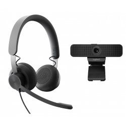 LOGI Bundle Zone wired Headset + Webcam