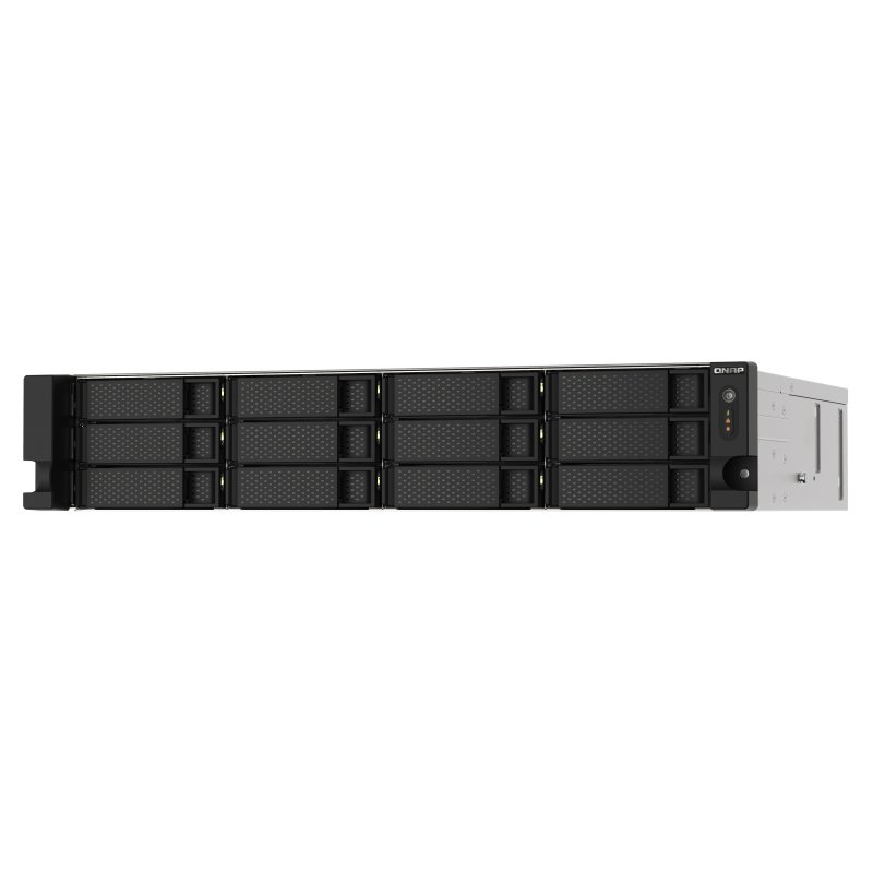 QNAP TS-1273AU-RP-8G NAS/storage server Rack (2U) Ethernet LAN Aluminium, Black V1500B