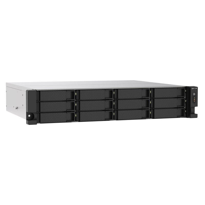 QNAP TS-1273AU-RP-8G serveur de stockage NAS Rack (2 U) Ethernet/LAN Aluminium, Noir V1500B