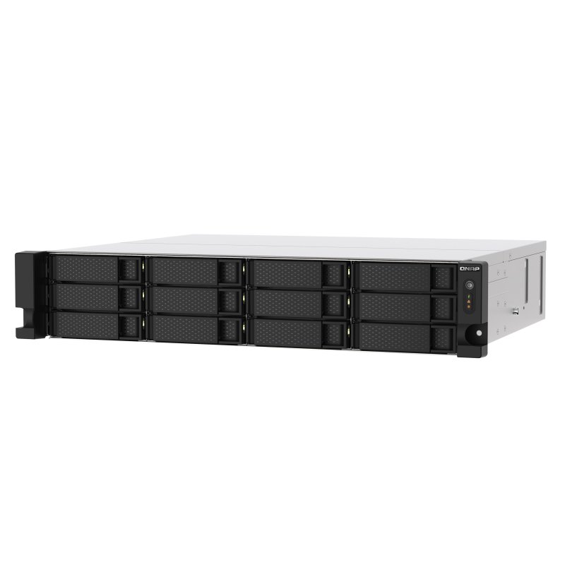 QNAP TS-1273AU-RP-8G serveur de stockage NAS Rack (2 U) Ethernet/LAN Aluminium, Noir V1500B
