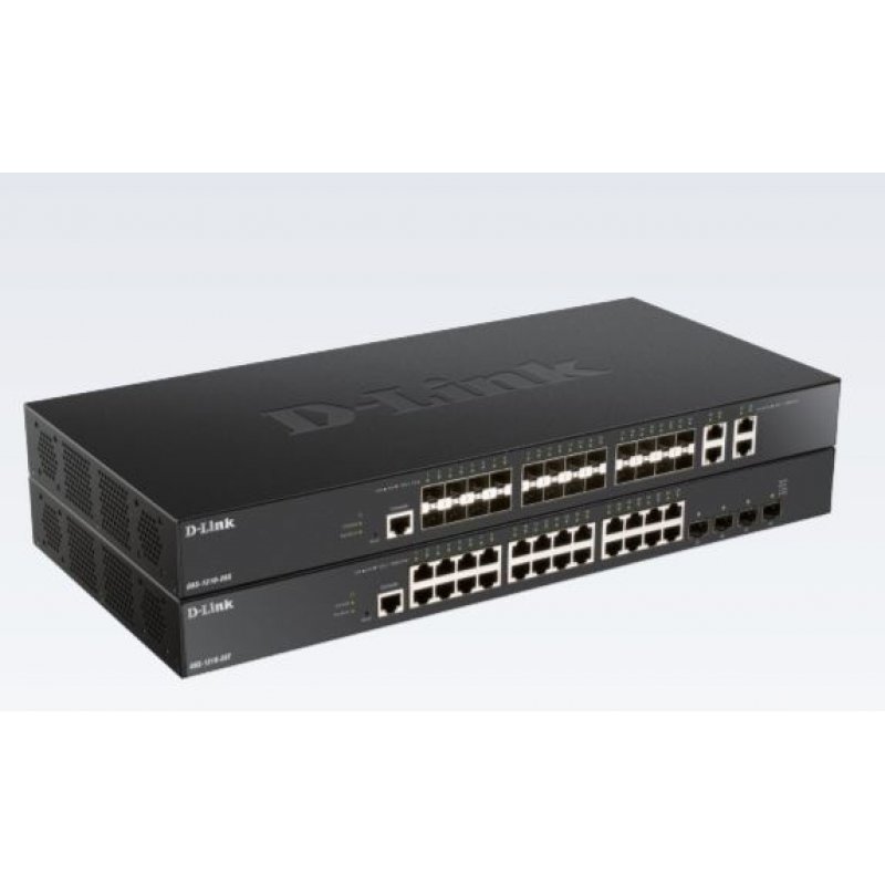D-Link DXS-1210-28T network switch Managed L2/L3 10G Ethernet (100/1000/10000) 1U Black