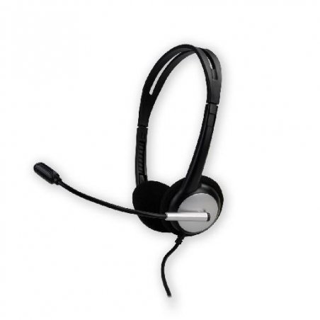 MCL CSQ-M/USB headphones/headset Wired Head-band Office/Call center USB Type-A Black, Silver