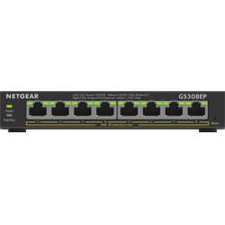 NETGEAR 8-Port Gigabit Ethernet PoE+ Plus Switch (GS308EP) Managed L2/L3 Gigabit Ethernet (10/100/1000) Power over Ether