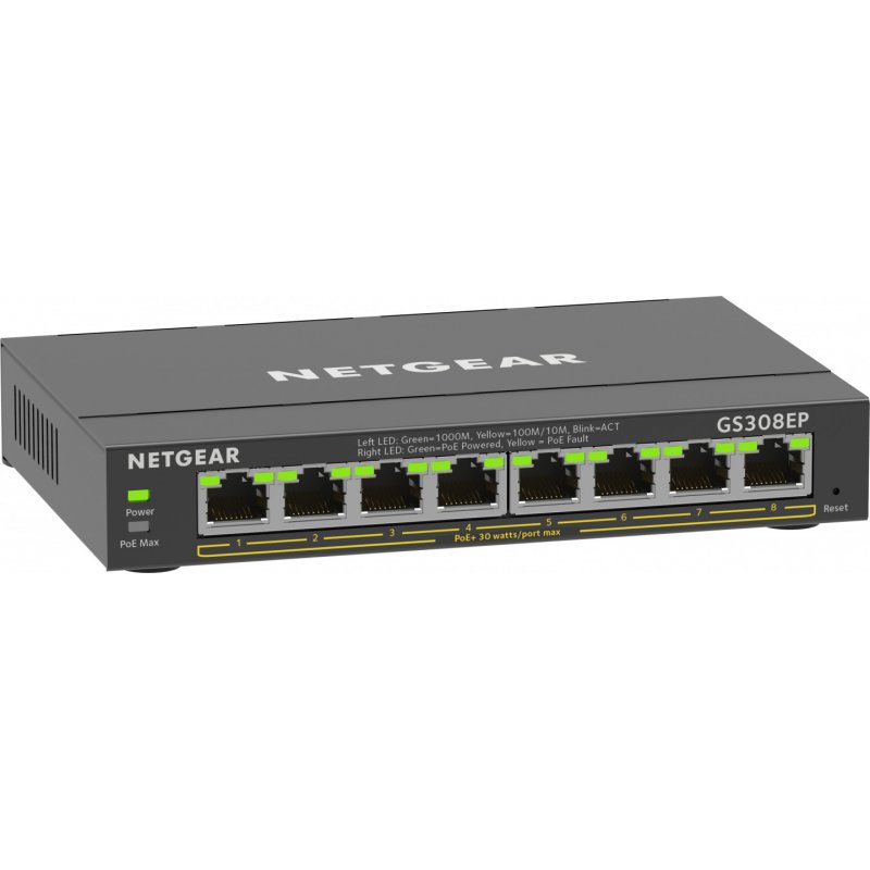 8-PORT 1G POE+ SWITCH 62 W SMART MANAGED PLUS