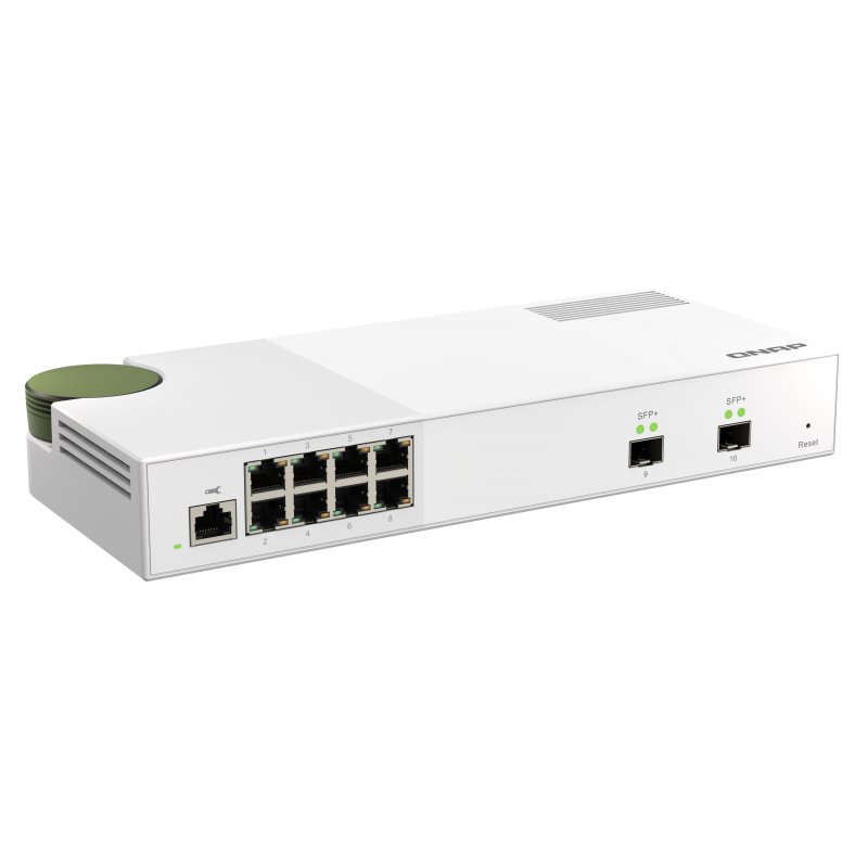 QNAP QSW-M2108-2S commutateur réseau Géré L2 2.5G Ethernet (100/1000/2500) Gris