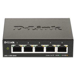 D-Link DGS-1100-05V2 commutateur réseau Géré L2 Gigabit Ethernet (10/100/1000) Noir