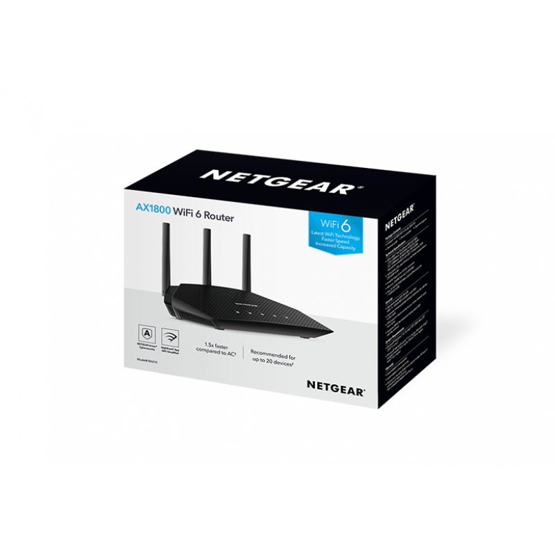 NETGEAR 6PT Ax1800 Db Wi-Fi 6 Router