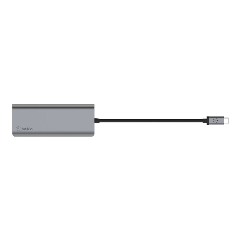 Belkin AVC008BTSGY station d'accueil USB 3.2 Gen 1 (3.1 Gen 1) Type-C Noir, Gris