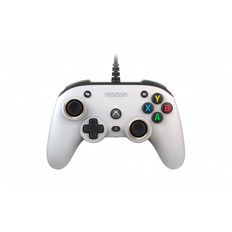 NACON Pro Compact Controller Blanc USB Manette de jeu Xbox One, Xbox Series S, Xbox Series X